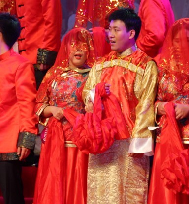 中式婚礼男士唐装新郎装长衫 清朝阿哥民族服