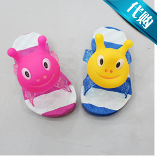  韩国进口童装正品代购夏季新款儿童韩版休闲卡通宝宝X带拖鞋
