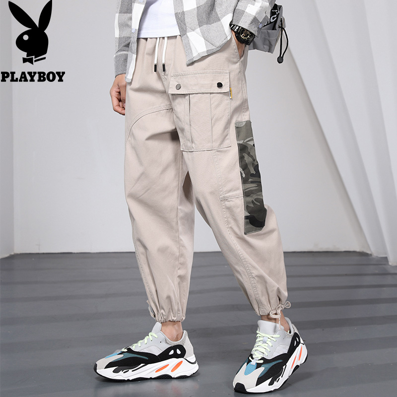 Dandy camouflage Patch Overalls Easy Spring handsome Chaopai Feet Casual pants Easy Haren pantsin the Men's clothing, Casual pants category - from Buy2taobao.com to provide professional Taobao agent buy service