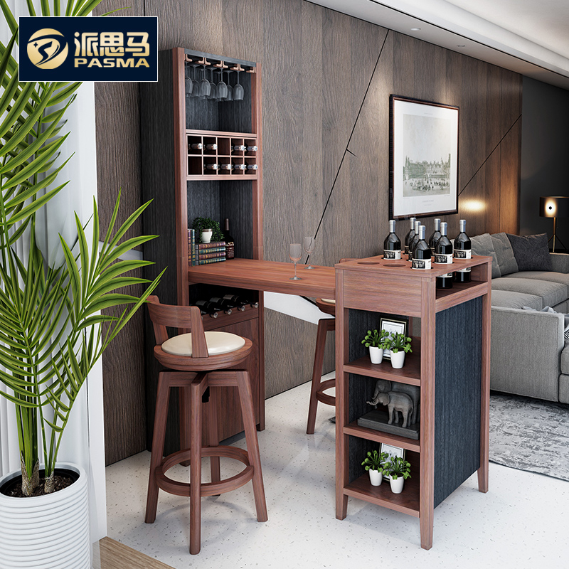 派思马简约现代实木吧台桌椅 客厅吧台家用酒柜时尚隔断柜靠墙|ruв категории жилой мебели, дело/Таблица класса, бар - от Buy2taobao.com для оказания профессиональной услуги покупки агента Taobao