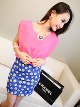 [Po] make fun personality straight simple wild candy-colored sleeveless vest female T-shirt shirt bottoming