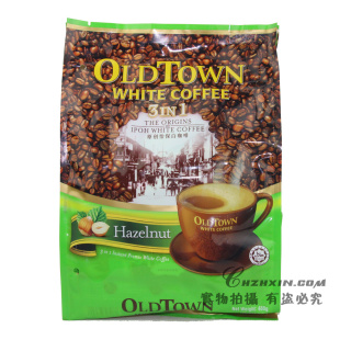  马来西亚怡保 旧街场三合一榛果味白咖啡oldtown 480g 特价促销