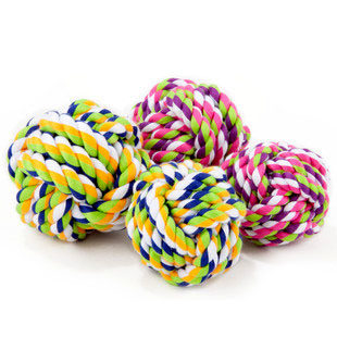 Pet toys dog toys dog toys, cotton tie knots the ball size SpongeBob medium dogs