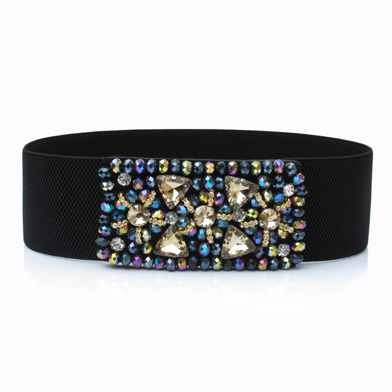Europe and America Fashion diamond Wide Girdle lady Elastic waistband Wide girdle Versatile Decorative belt femalein the Accessories/Leather belt/Hat/Muffler , Belt/Leather belt/Yaolian category - from Buy2taobao.com to provide professional Taobao agent buy service