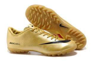  新款 NIKE耐克 刺客9代 碎钉 金色 TPU碎钉平底 男子足球鞋