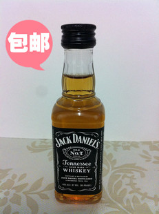  原装JACK DANIEL's 杰克丹尼威士忌50ml小酒版酒伴酒办 塑料瓶
