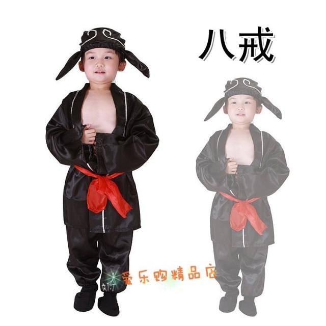 兒童八戒演出服 豬八戒表演服裝 八戒帽子衣服釘耙 豬八戒背媳婦在類目 女裝/女士精品, 唐裝/民族服裝/舞臺服裝, 民族服裝/舞臺裝中 - 來自Buy2taobao.com提供專業的淘寶代購服務