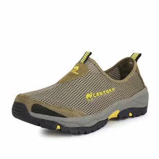 包邮 men's breathable and lightweight mountaineering and trekking in summer lazy leisure Outdoor Shoes NET shoes sport shoes running shoes