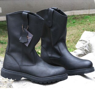  8908正品PF探索者情侣牛皮靴子 高筒靴马靴军靴牛仔靴户外靴男靴