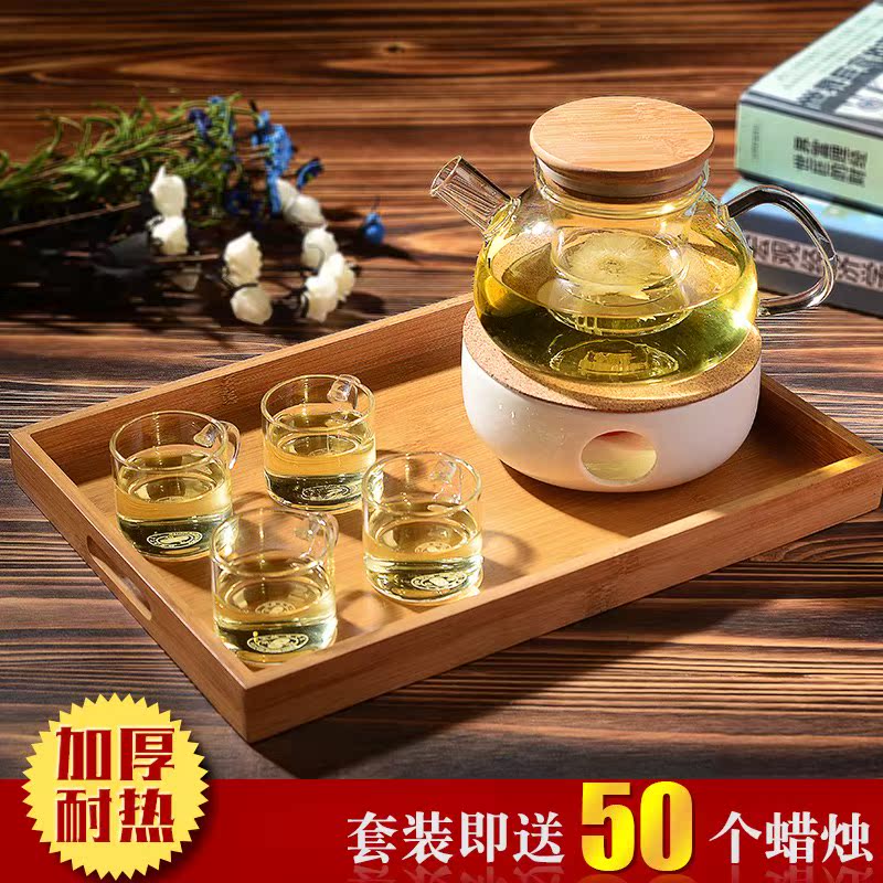 创意个性耐高温北欧嵌入式陶瓷花茶壶玻璃煮水果茶壶套装小型密封|ruв категории посуда, чайный сервиз, цветы и чайный сервиз - от Buy2taobao.com для оказания профессиональной услуги покупки агента Taobao