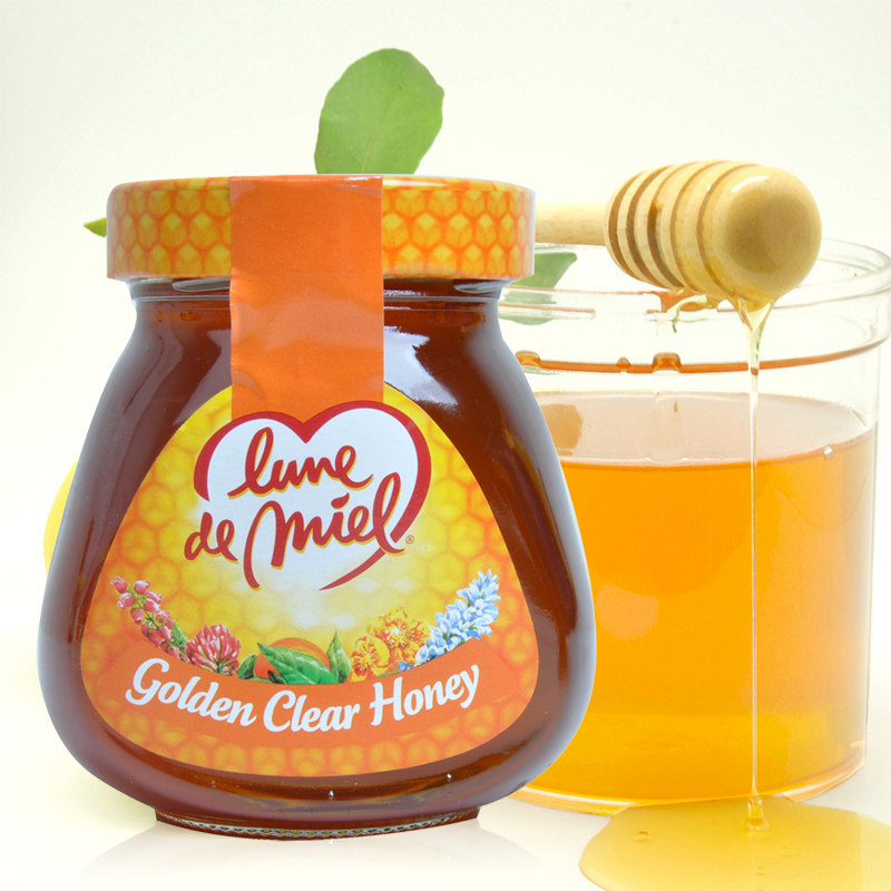 法国进口食品 蜜月黄金蜂蜜 Lune De Miel  375g 100%纯蜂蜜