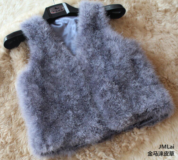 鸵鸟毛<em>马甲短款多少钱</em>,鸵鸟毛<em>马甲短款</em>网上专