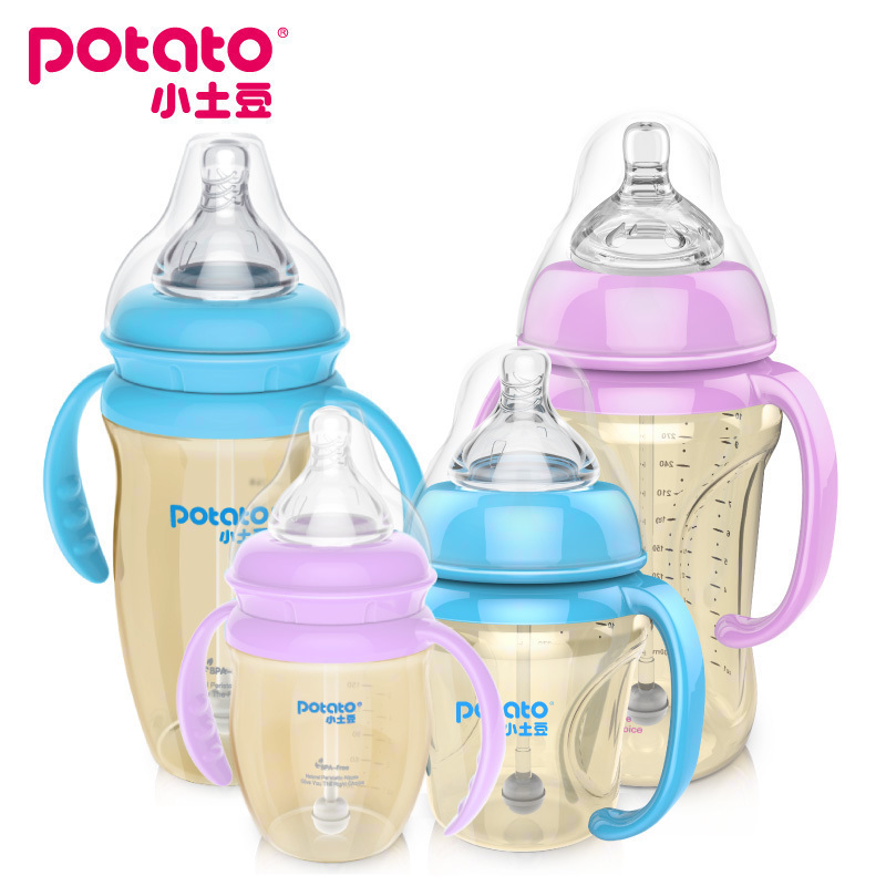 Small potatoes, baby PPSU Feeding bottle Wide caliber Flatulence Feeding bottle Handle straw baby PPSU Feeding bottlein the Diapers/Care/Feeding/Push lathe , Feeding bottle/Bottles related , Feeding bottle category - from Buy2taobao.com to provide professional Taobao agent buy service