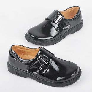  男童漆光PU皮鞋儿童学生鞋学生表演鞋礼服鞋花童童鞋中大光面童鞋