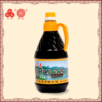 三和四美虾子酱油手工酿造调料虾籽生抽1L扬