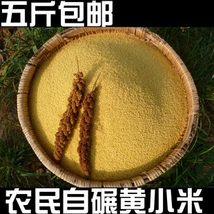  5斤包邮原生态有机杂粮新农家黄小米月子米贡米优山西沁州黄小米
