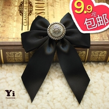 Pure handmade Japanese Korean retro court style corsage handmade DIY bow brooch pins Korean jewelry b06