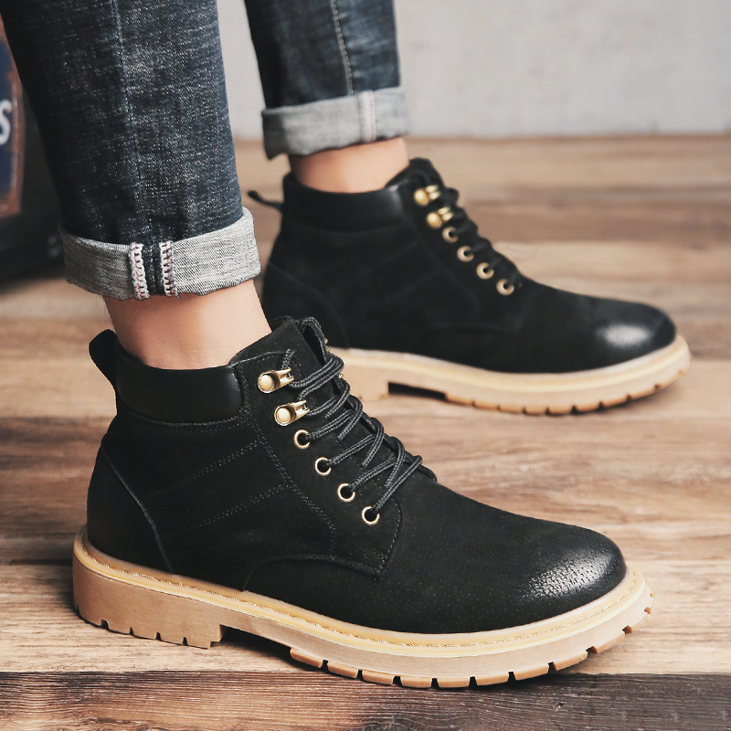 Qichao Martin boots ulzzang Schoolboy High shoes Bootie 38 Tooling boots High cylinder leather shoes Boots Helpin the Men's Shoes, Boots category - from Buy2taobao.com to provide professional Taobao agent buy service