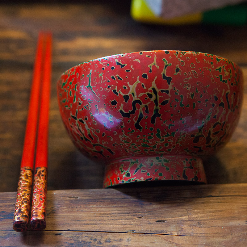 安泰桥 名匠手作真品 大漆金虫點花唐塗福碗(单个碗)在类目 特色手工艺, 地区民间特色手工艺, 漆器中 - 来自Buy2taobao.com提供专业的淘宝代购服务