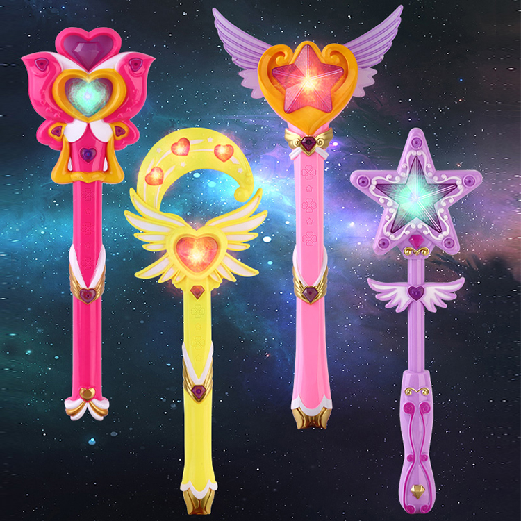 新年礼物小魔仙魔法棒儿童 公主魔仙棒音乐发光闪光棒小女孩玩具|msdalam kategori Toy/bayi/teka-teki/blok bangunan/model, elektronik/cahaya/berudara/mainan rumit, mainan LED - dari Buy2taobao.com untuk memberikan perkhidmatan ejen Taobao profesional membeli