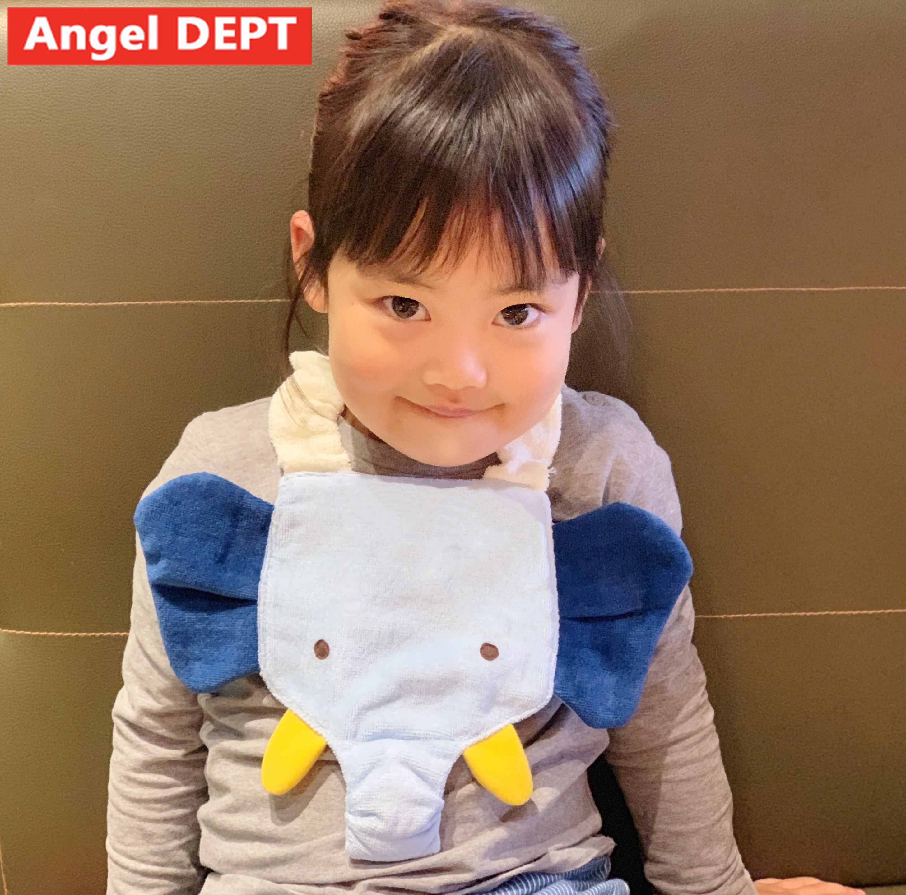日本制Angel DEPT.口水巾天使围兜围嘴熊猫新生婴儿宝宝纯棉吸水|ruв категории подгузник/шампунь/вскармливать/тележка кроватью, кубок/посуда/измельчение/Приложение, нагрудник/всасывающий шарф/ужин в кармане/полотенце, нагрудник - от Buy2taobao.com для оказания профессиональной услуги покупки агента Taobao