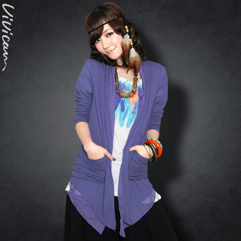 Vera 2013 spring new snow spinning knitting stitch skinny Cardigan for ladies 117,002