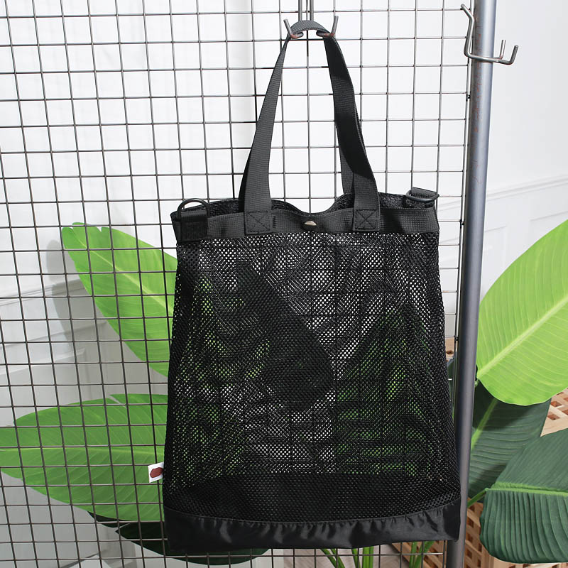 Grocery Appendix Netbag Shopping bag black Hollow Mesh reticule Seaside Sandy beach Bags grid Cloth bagin the Storage consolidation , Home Storage appliances , Pouch , Shopping Bag/Bags category - from Buy2taobao.com to provide professional Taobao agent buy service