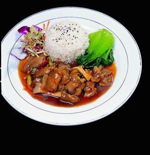 平菇肉片饭 蒸烩煮调理包 速食 西餐专用 微波炉