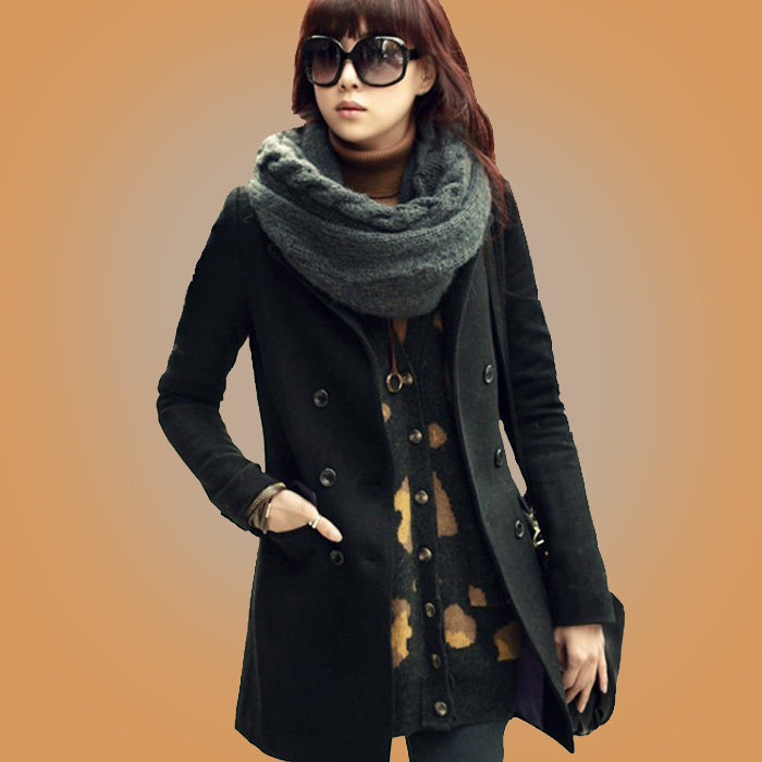 【图】2012秋冬装新品<em>中款毛呢外套</em>女韩版修