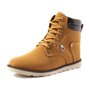  新款马丁靴英伦时尚潮流行户外短靴高帮工装军靴休闲男鞋