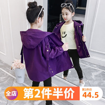 女童风衣春秋2019新款童装女韩版洋气中大儿童春季女孩时尚外套潮