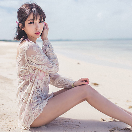 heyswim customized Lace Sentiment Spa Resort leisure time Swimsuit Hollow Smock Bikiniin the Sports/Yoga/Fitness/Fans supplies , Swim , Swimming equipment , Beach sweaters category - from Buy2taobao.com to provide professional Taobao agent buy service