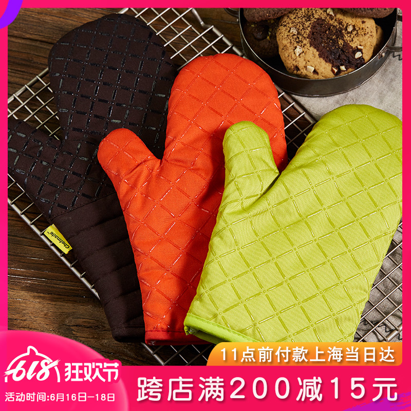 High temperature resistance glove thickening heat insulation kitchen household oven Microwave Oven Anti scald non-slip glove baking toolin the Kitchen/Cooking utensils , Kitchen Gadgets/Kitchen storage , Kitchen appliances supporting supplies , Microwave oven gloves category - from Buy2taobao.com to provide professional Taobao agent buy service