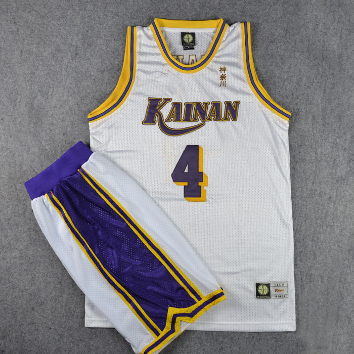SD灌篮高手刺绣球衣队服海南4号牧绅一篮球服套装篮球衣训练白色在类目 运动/瑜伽/健身/球迷用品, 篮球, 篮球服中 - 来自Buy2taobao.com提供专业的淘宝代购服务
