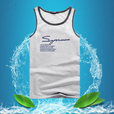 夏季透气纯棉背心男潮流学生健身运动打底上衣男士莫代尔无袖t恤