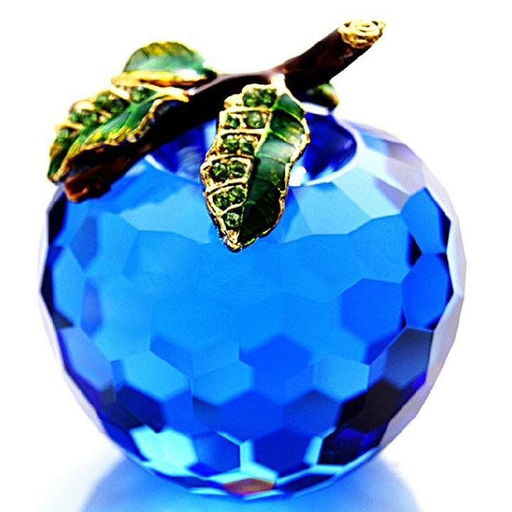 水晶苹果摆件 创意个性礼品 生日情人节结婚礼物时尚居家摆设装饰 水晶苹果摆件 创意个性礼品 生日情人节结婚礼物时尚居家摆设装饰