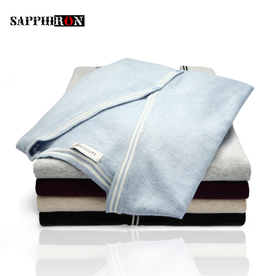 sapphiron针织开衫男士毛衣V领针织衫开衫男韩