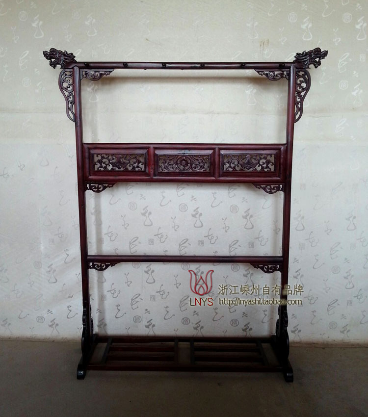 Chinese style Imitation red Wood color furniture All solid wood Elm Ming classical Faucet Coat rack bedroom Shoes rackin the Residential furniture , Shelf , Coat Rack category - from Buy2taobao.com to provide professional Taobao agent buy service