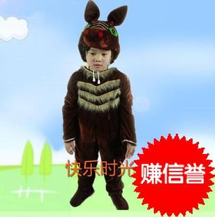 儿童动物表演服装 小毛驴服装 幼儿动物造型演