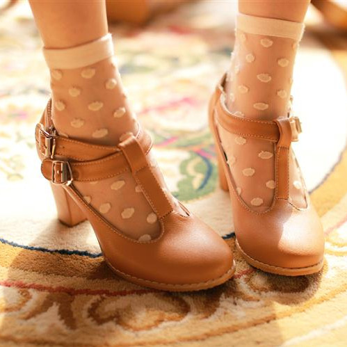 韩版公主高跟鞋...