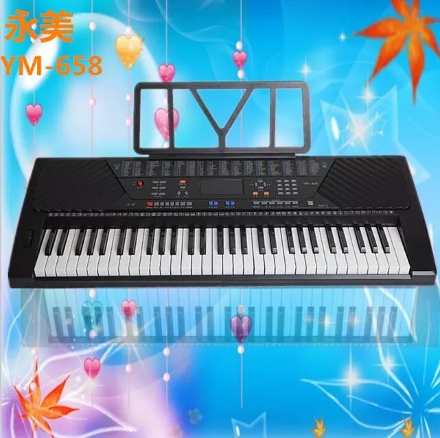 特价正品永美儿YM-658童入门演奏教学型61键标准琴键多功能电子琴|msdalam kategori Alat muzik/Guitar/Piano/Fitting, alat-alat muzik barat, instrumen keyboard barat, papan kekunci - dari Buy2taobao.com untuk memberikan perkhidmatan ejen Taobao profesional membeli