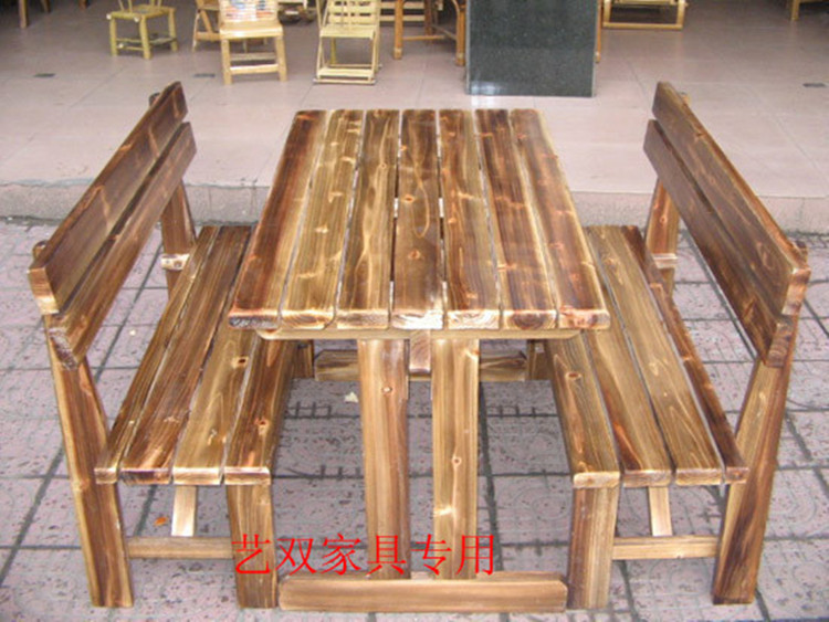实木家具/成套可拆卸火烧木户外桌椅/餐桌椅组合/快餐桌椅在类目 住宅家具, 成套家具, 餐厅成套家具, 餐桌+餐椅中 - 来自Buy2taobao.com提供专业的淘宝代购服务