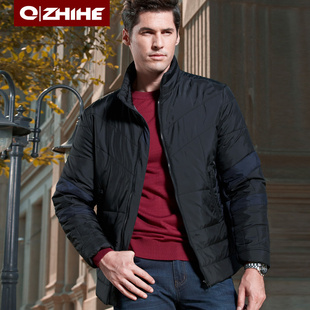  千纸鹤男装 冬款商务休闲短款棉衣男青年立领棉服外套男  660