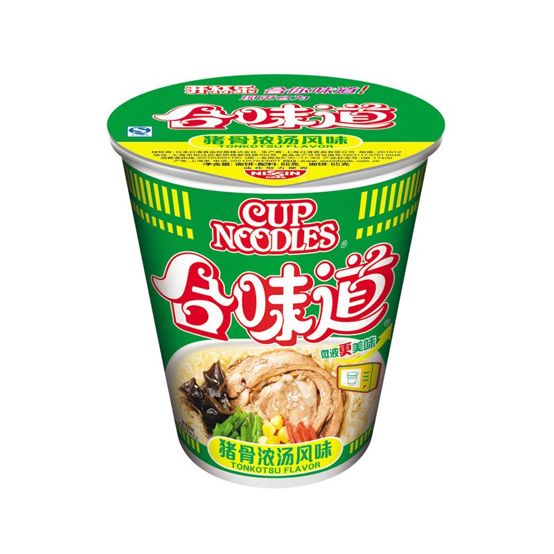 【天猫超市】日清 合味道猪骨浓汤风味方便面 84g/杯（原开杯乐）
