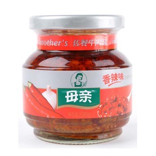  【天猫超市】母亲 香辣牛肉酱 牛肉很多 煮面拌饭蘸食 220g/瓶