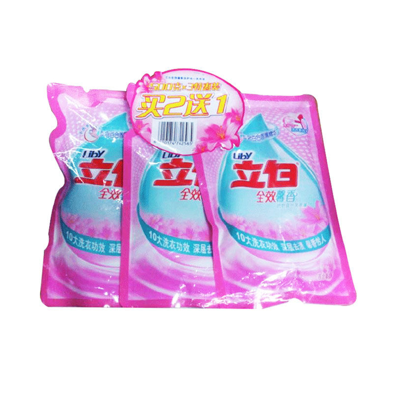 【天猫超市】立白洗衣液全效馨香洗护合一不伤衣洗衣液500g*3