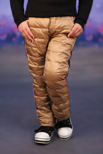  迪莎天使冬款新品女童装儿童韩版中大童时尚羽绒裤长裤子包邮