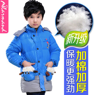  爱拉曼冬装新款童装韩版儿童卡通保暖棉衣可爱小羊男童棉袄