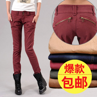  经典时尚春夏新款韩版哈伦裤女弹力休闲哈伦裤子修身显瘦包邮