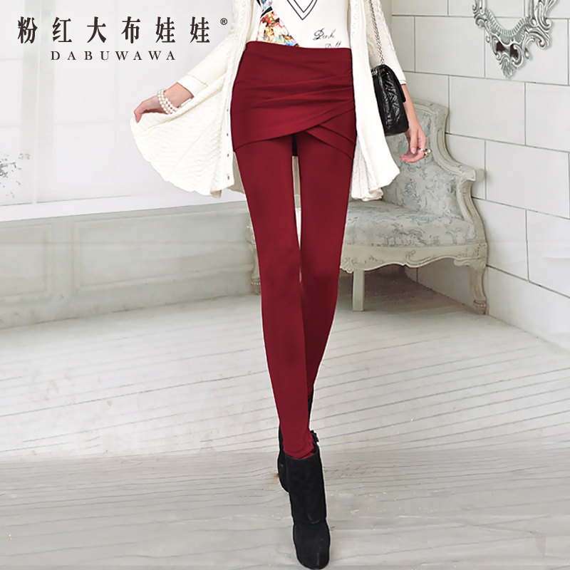 冬季新品毛呢<em>短裤靴裤韩版秋冬</em>新款拼接皮修身